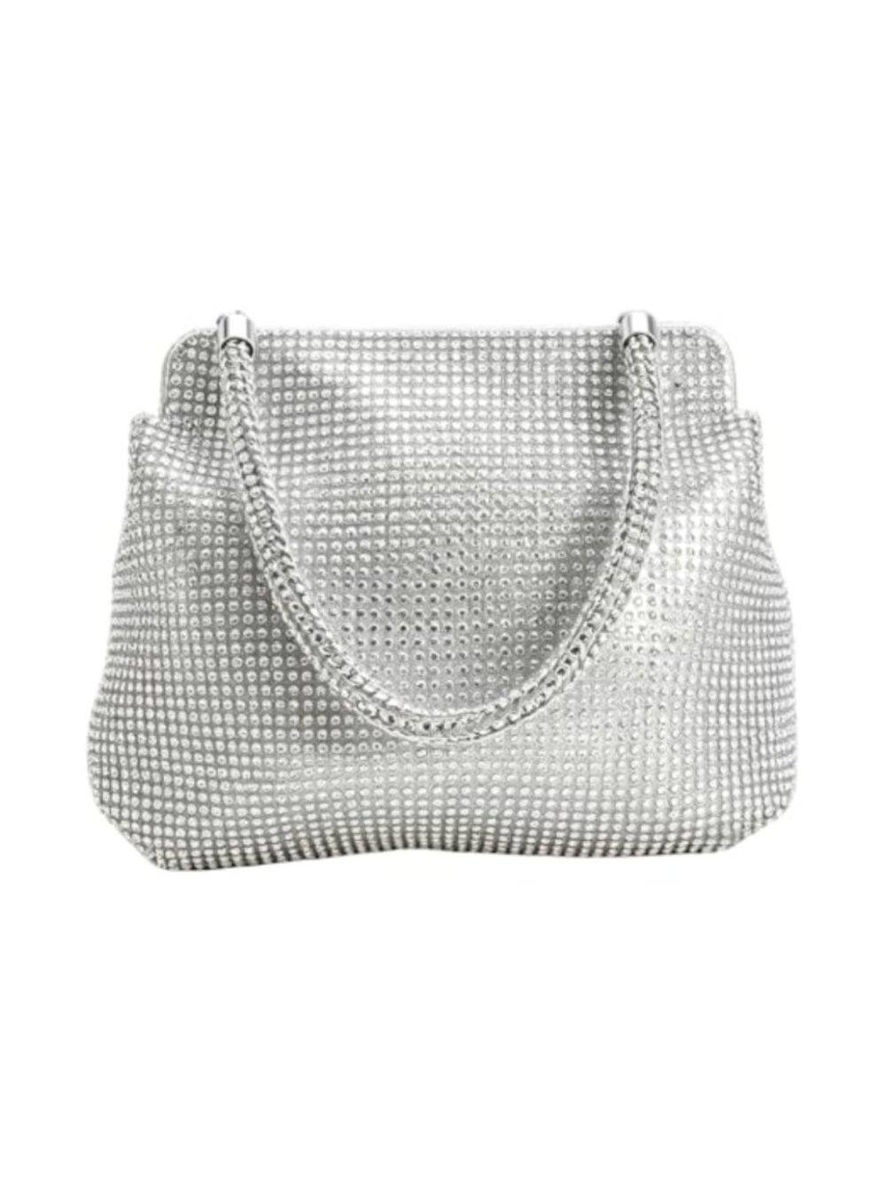 Rhinestone Crystal Clutch Evening Bag Detachable Chain Crossbody Purse